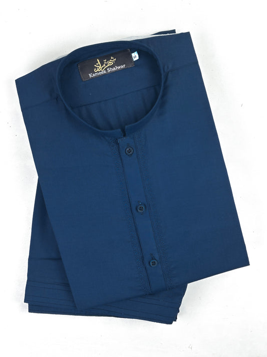 772- 06 Navy Blue Stitched Suit Kameez Shalwar For Men MSK211