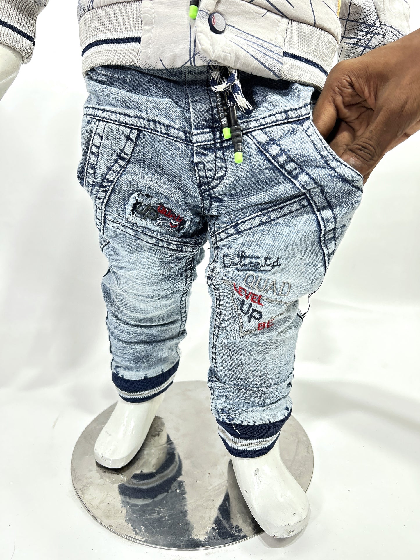 1Yr - 4Yrs Grey Jacket Suit For Kids AJ BS498