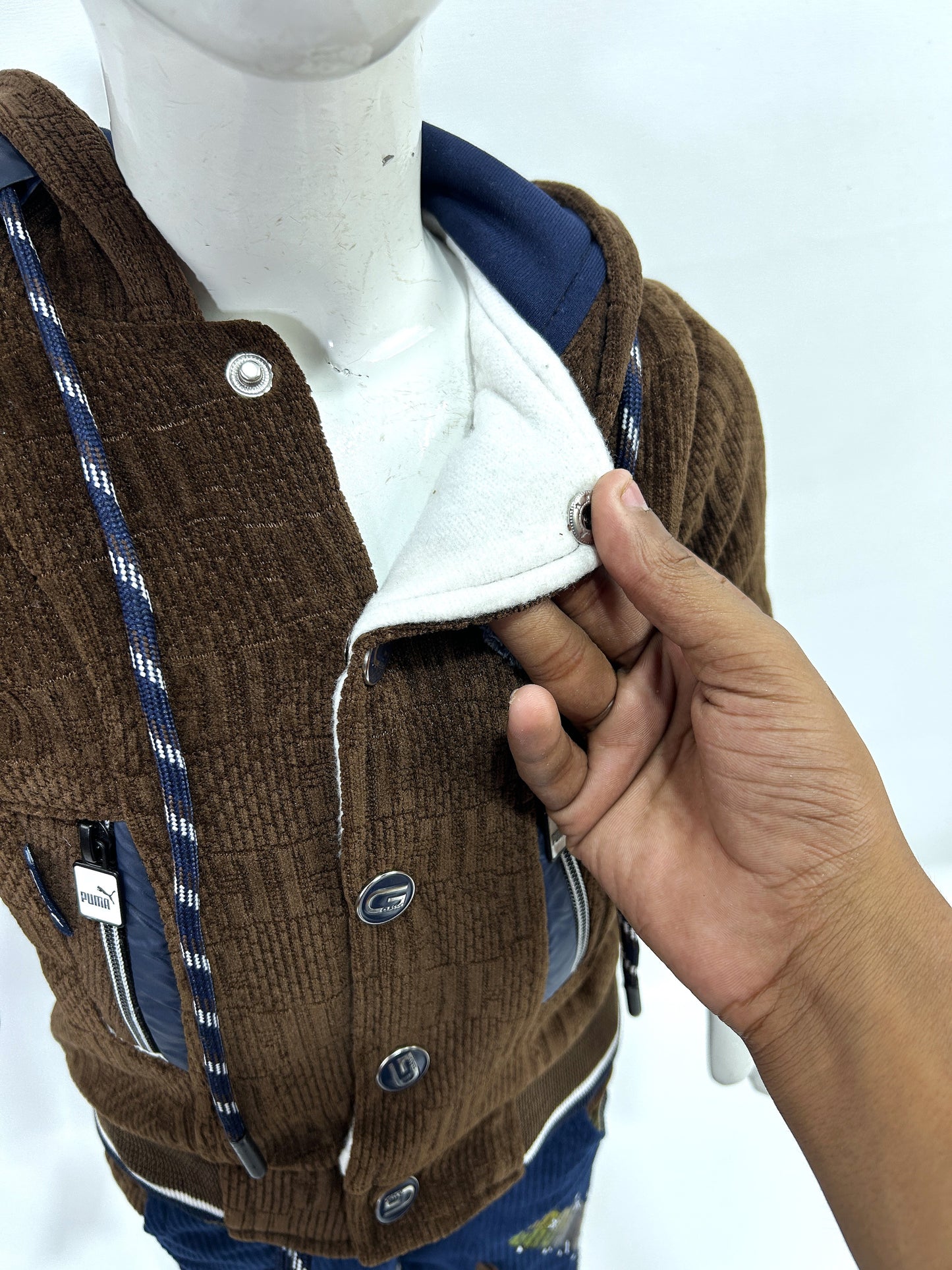 1Yr - 4Yrs Dark Brown Fleece Suit For Kids AJ BS501