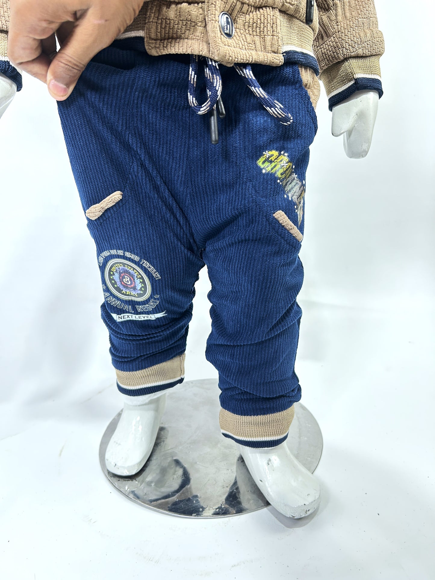 1Yr - 4Yrs Light Brown Fleece Suit For Kids AJ BS500