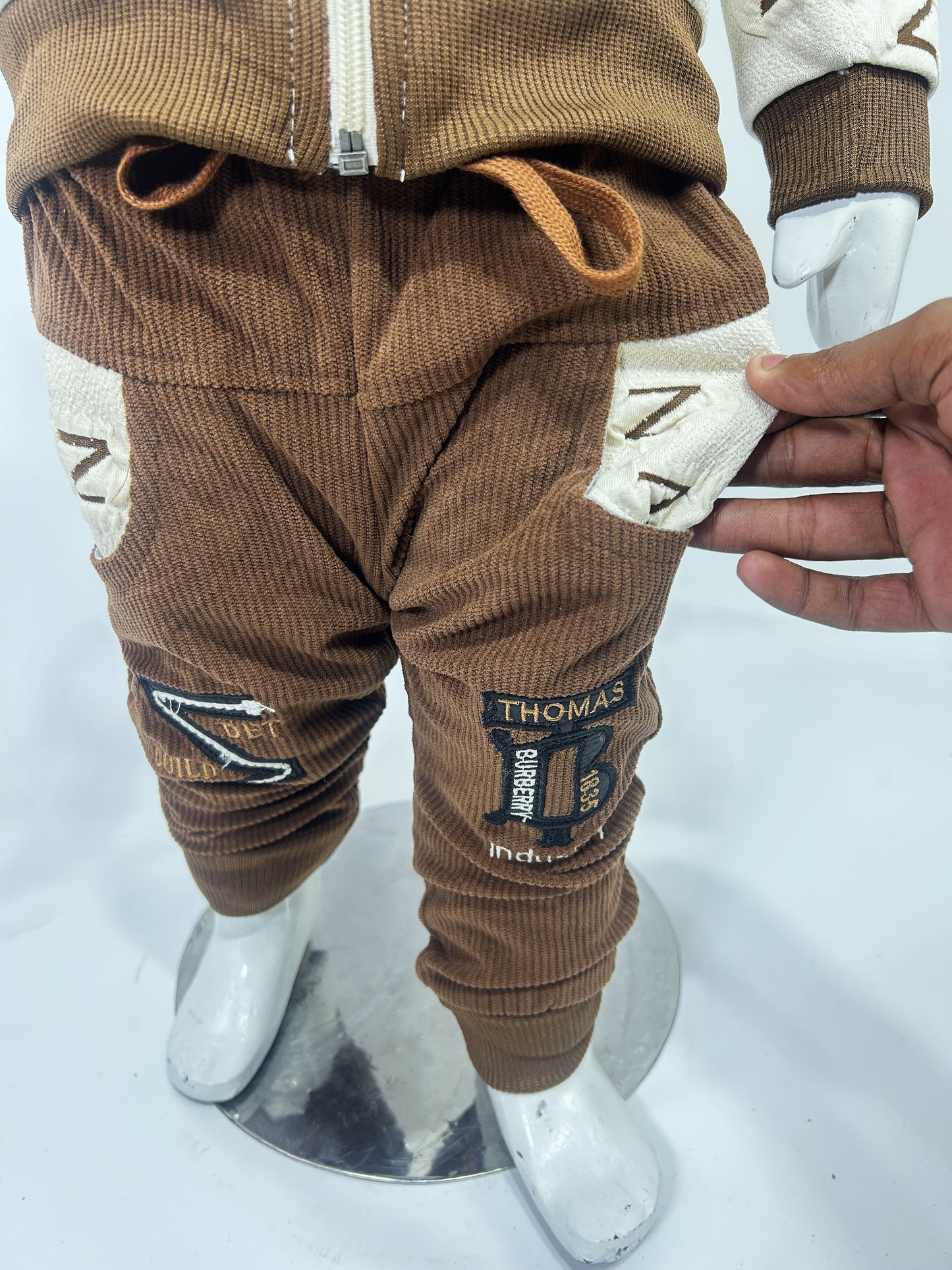 1Yr - 4Yrs Beige Fleece Suit For Kids AJ BS507