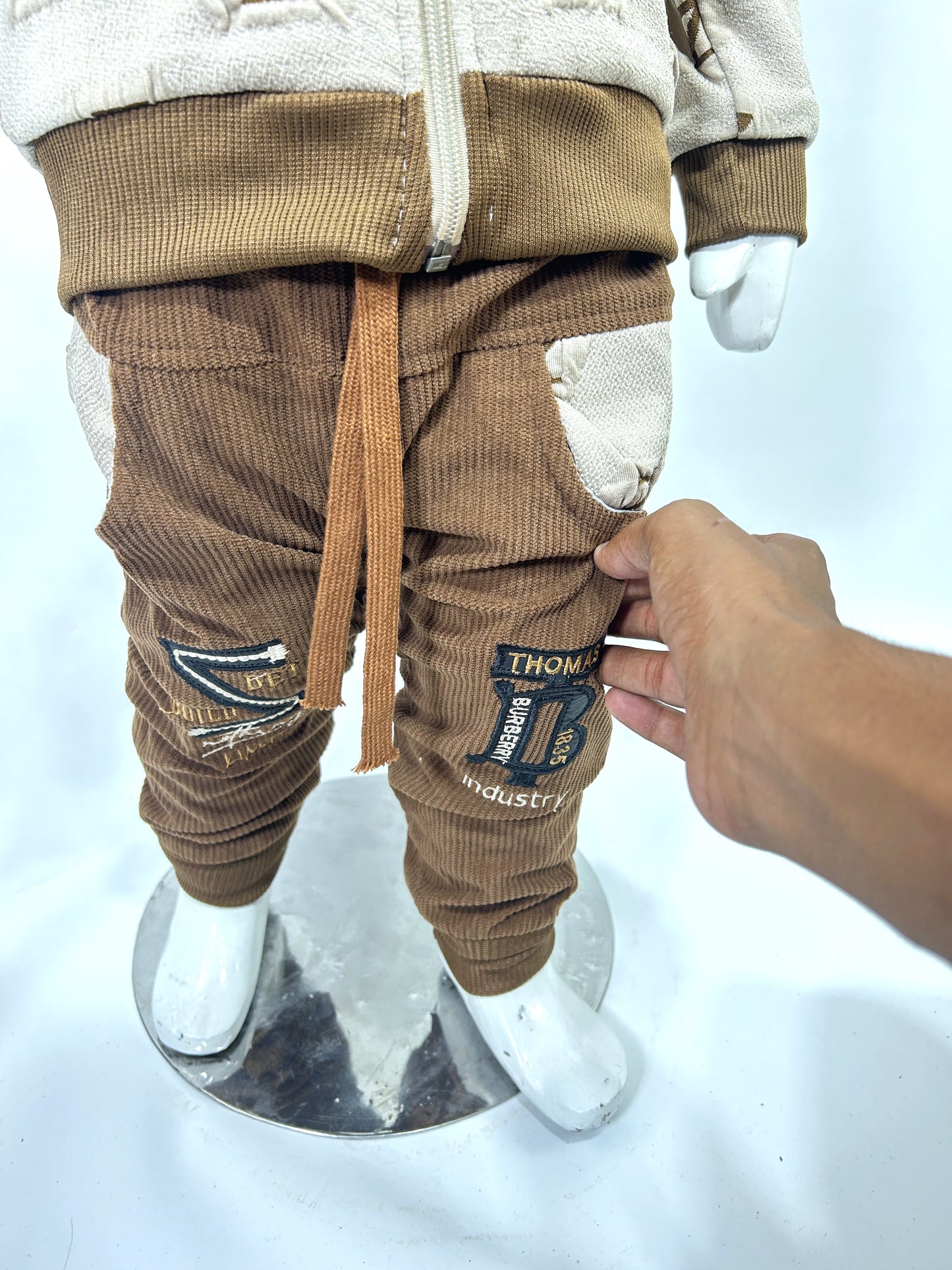 1Yr - 4Yrs Brown Fleece Suit For Kids AJ BS506