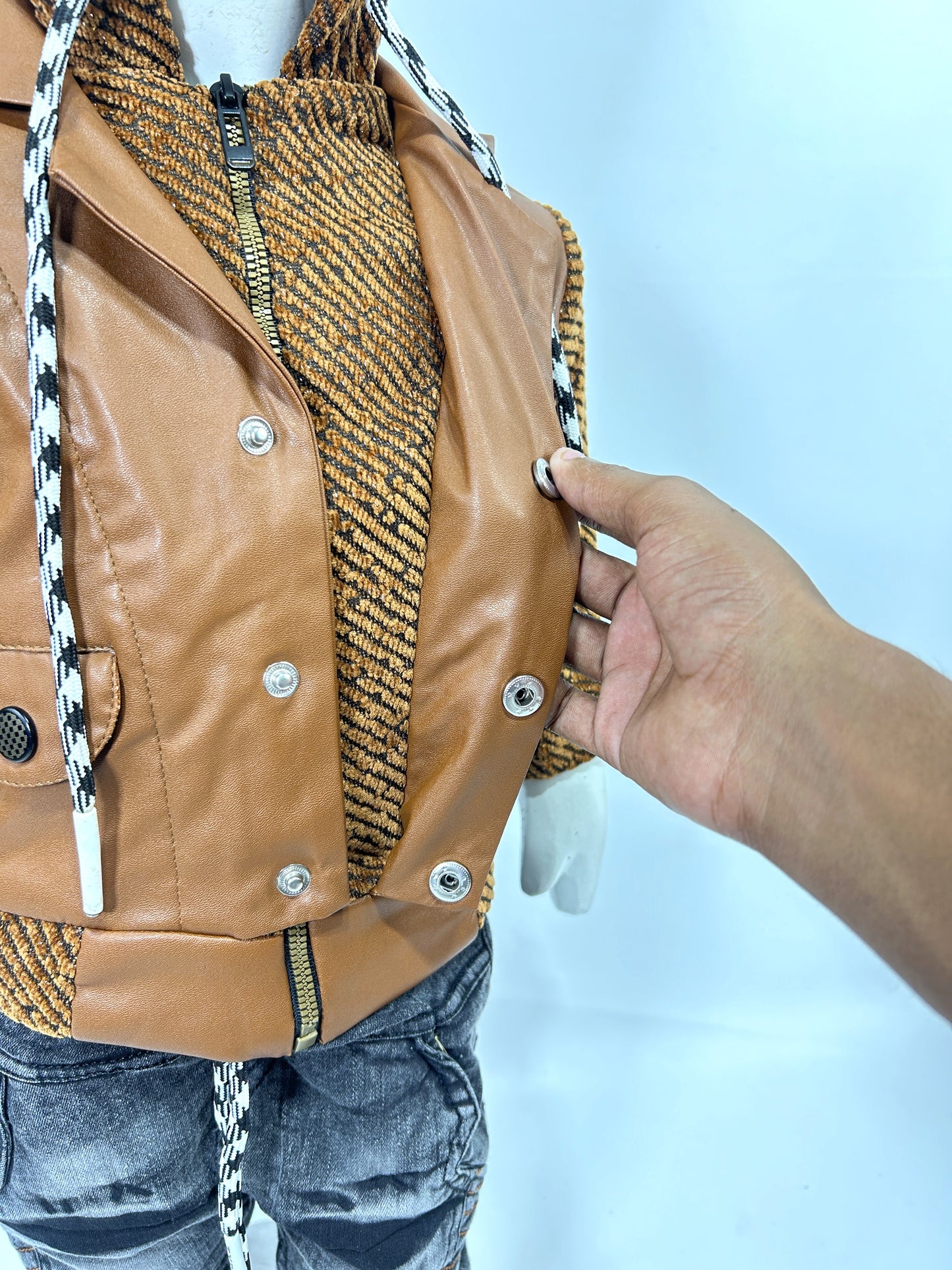 1Yr - 4Yrs Brown Jacket Suit For Kids AJ BS496