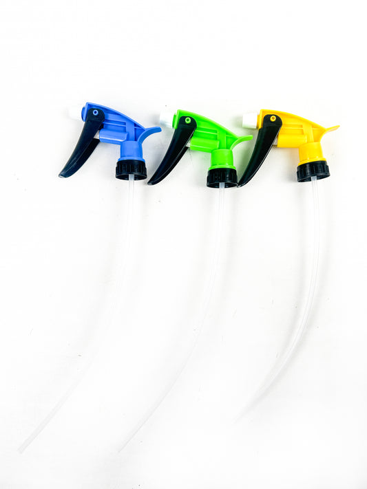 Pack of 3 Multicolor Sprayer Head for Trigger Spray Bottles