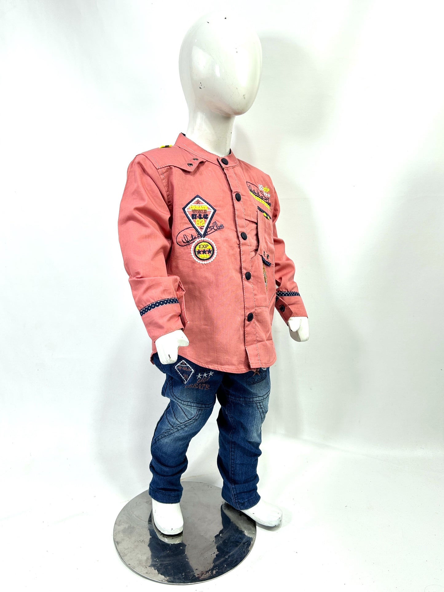 1Yr - 4Yrs 82 Pink Full Sleeve Suit For Kids AJ BS516