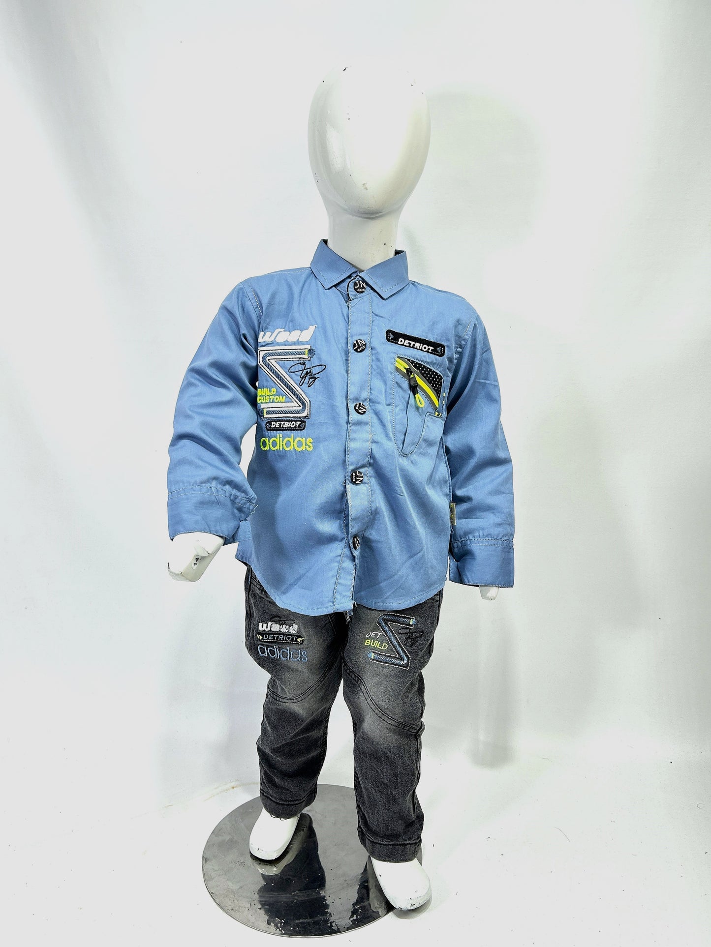 1Yr - 4Yrs ADD Blue Full Sleeve Suit For Kids AJ BS518
