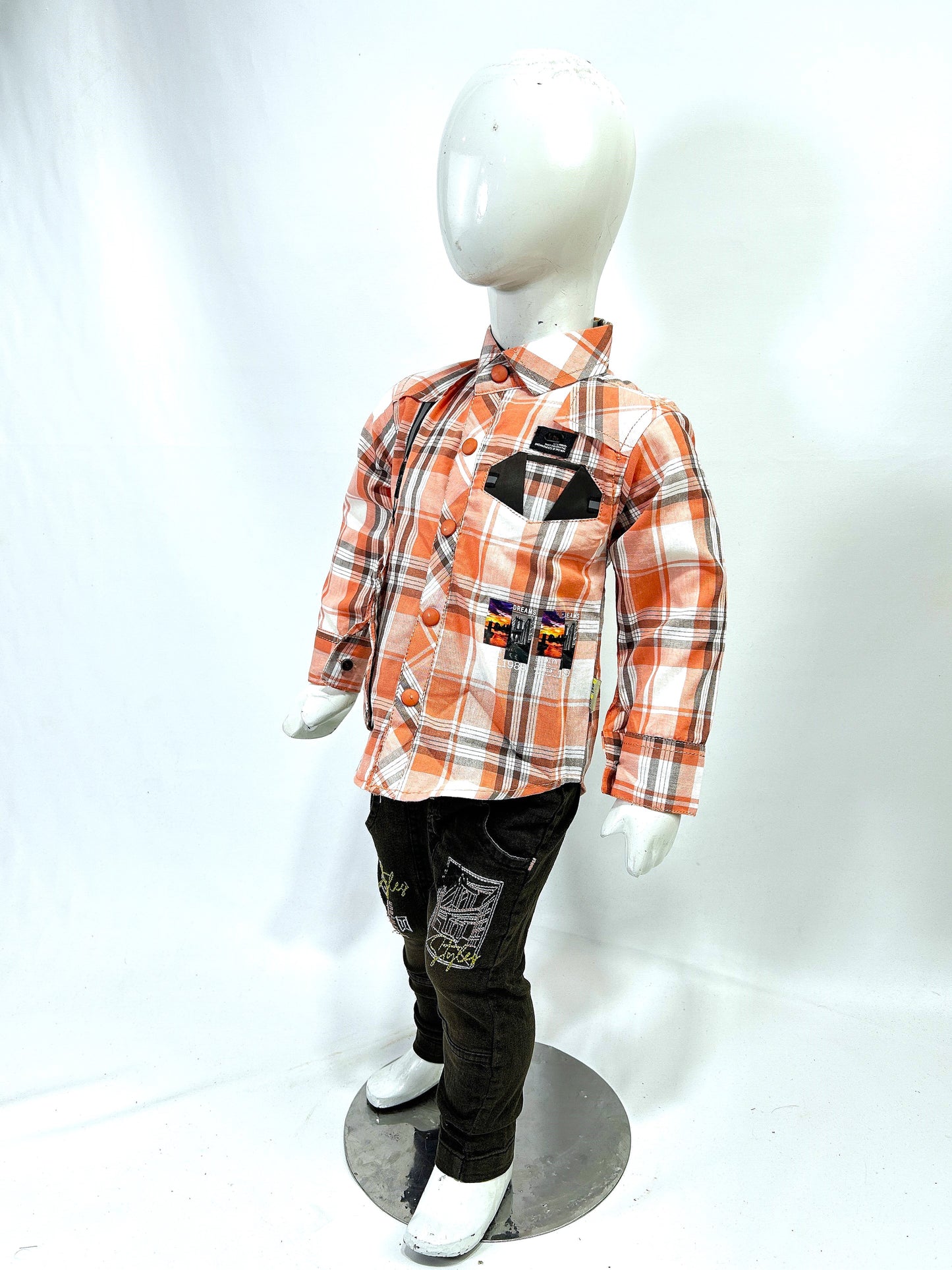 1Yr - 4Yrs Ulti Peach Full Sleeve Suit For Kids AJ BS512