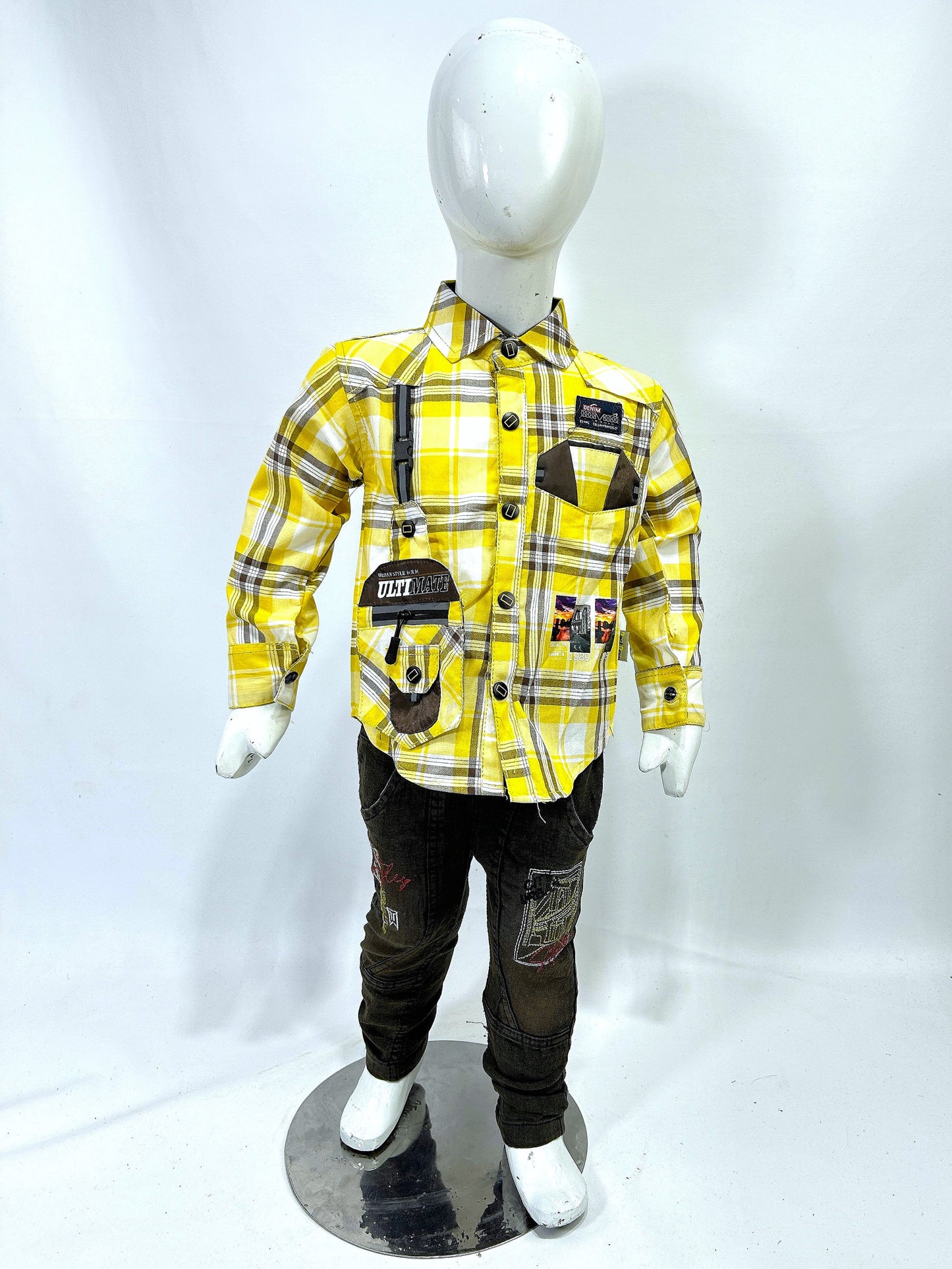 1Yr - 4Yrs Ulti Yellow Full Sleeve Suit For Kids AJ BS513