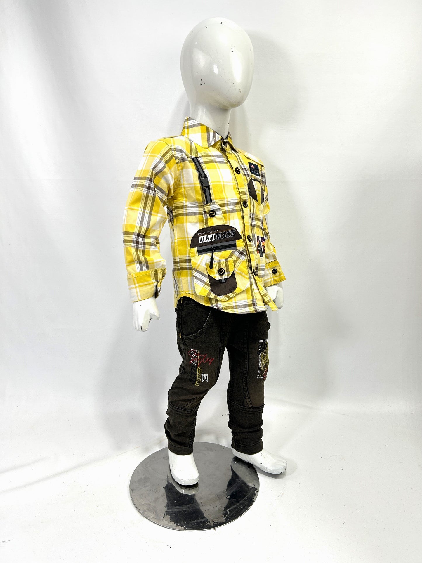 1Yr - 4Yrs Ulti Yellow Full Sleeve Suit For Kids AJ BS513