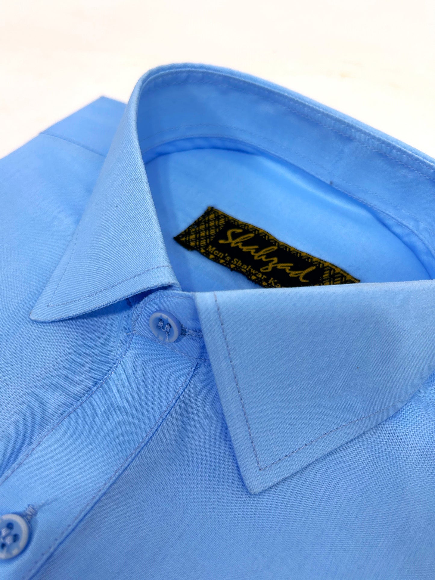 806/A Men's Cotton Kameez Shalwar Stitched Suit Sky Blue 02 MSK244