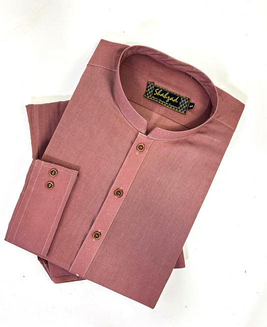 806 Men's Cotton Kameez Shalwar Stitched Suit Ash Purple 06 MSK248
