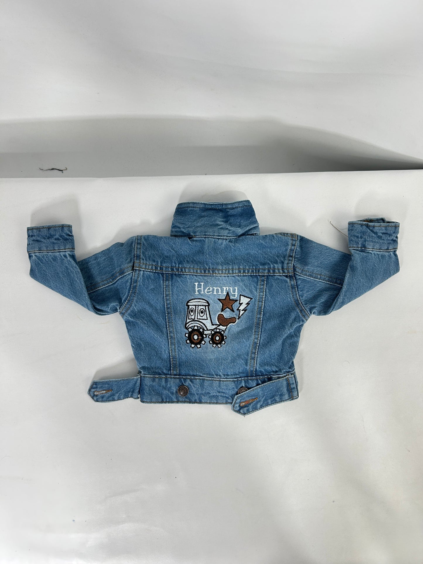 6Mth - 8Yrs Mid Blue Denim Jacket For Kids KJ32