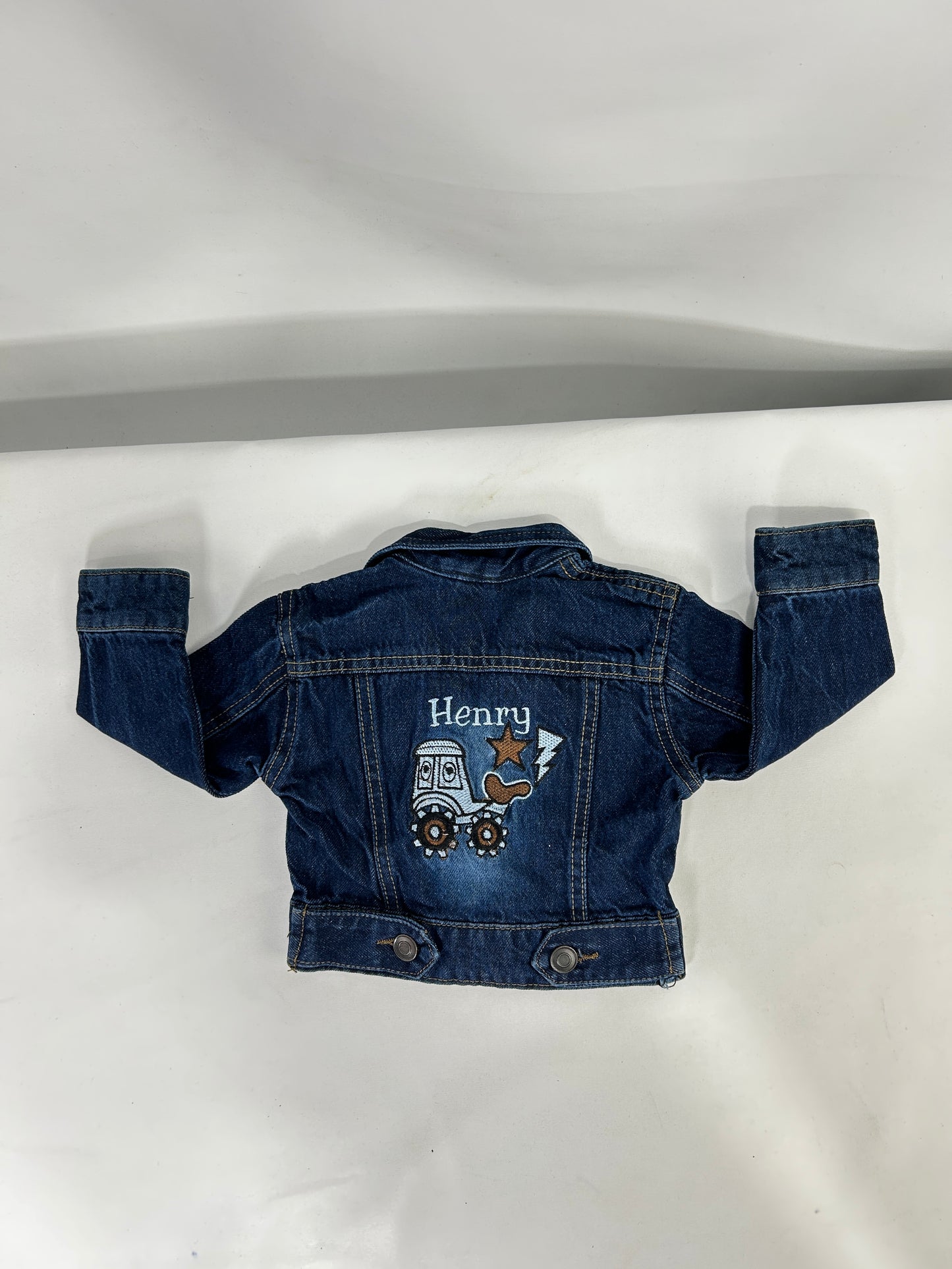 6Mth - 8Yrs Dark Blue Denim Jacket For Kids KJ31