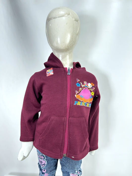 2.5Yr - 6Yrs Maroon Girls Upper/Zipper TB GZU06