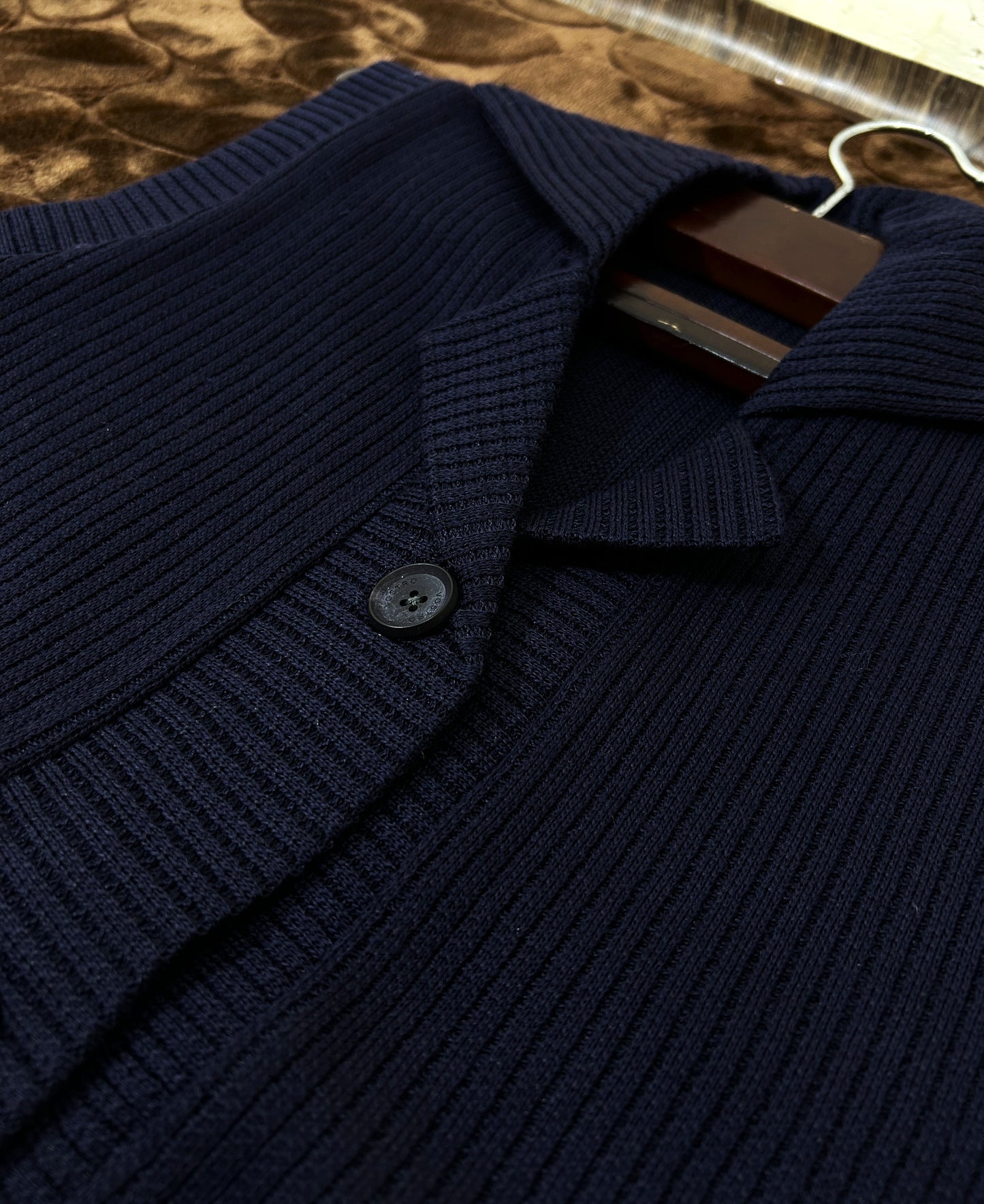 Navy Blue Sleeveless Sweater For Women WSW38