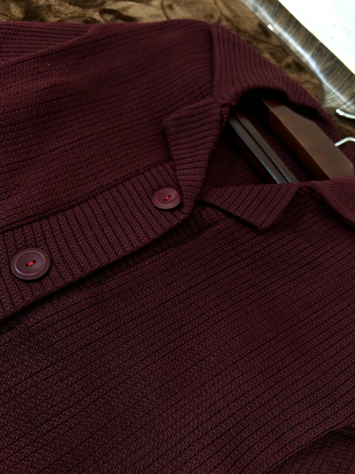Maroon Full Sleeves Long Sweater For Women WSW07