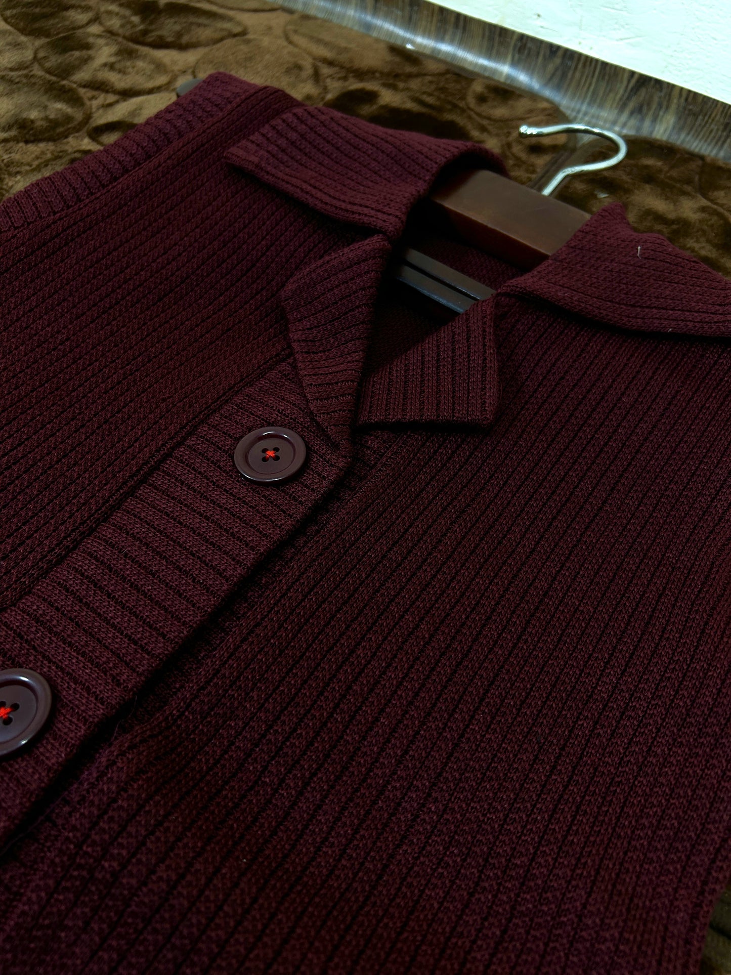 Maroon Sleeveless Sweater For Women WSW34