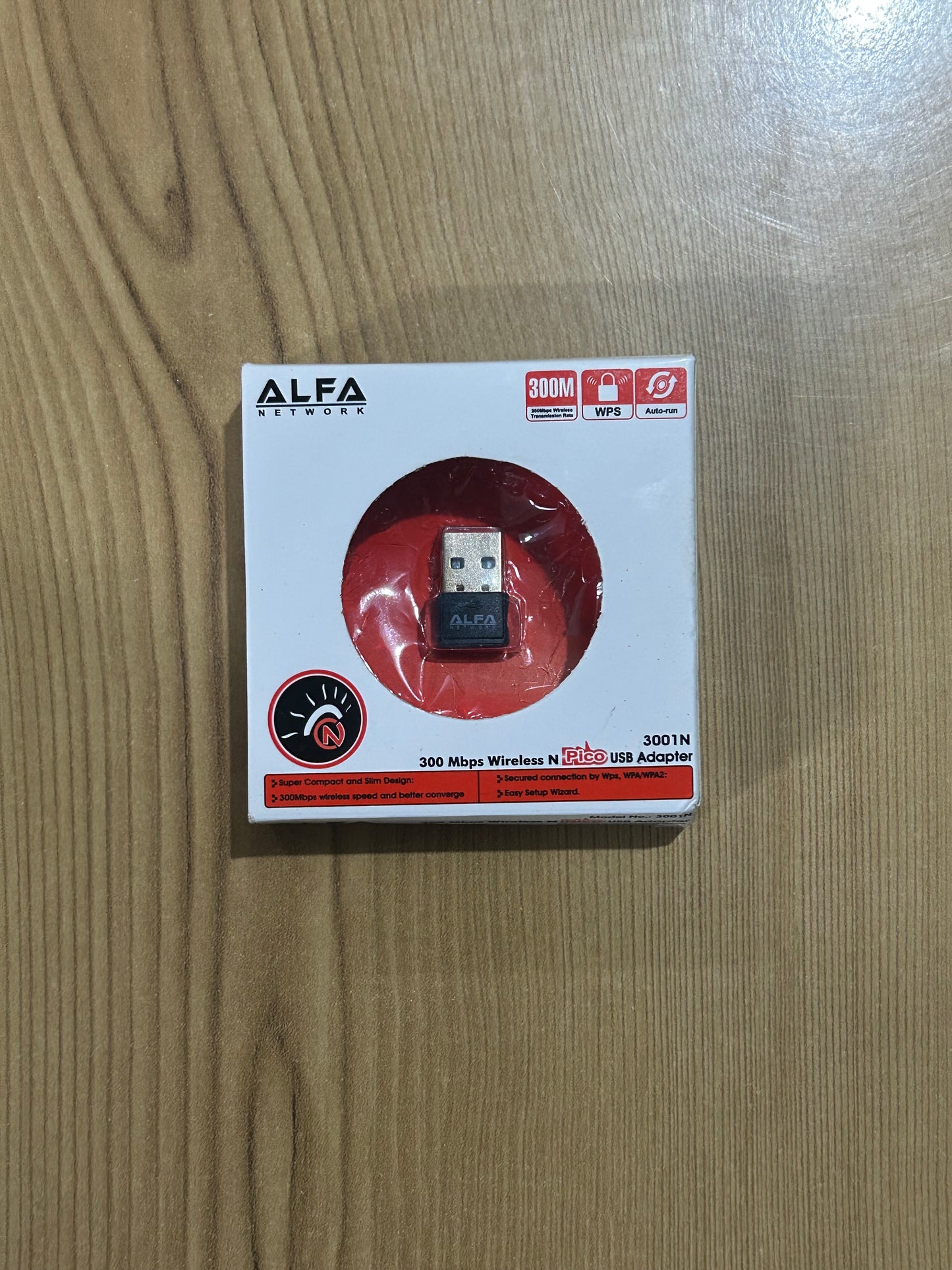 Alfa Wireless USB WiFi Adapter — Mini 300Mbps 3001N | High-Speed WiFi Receiver for PC & Laptop