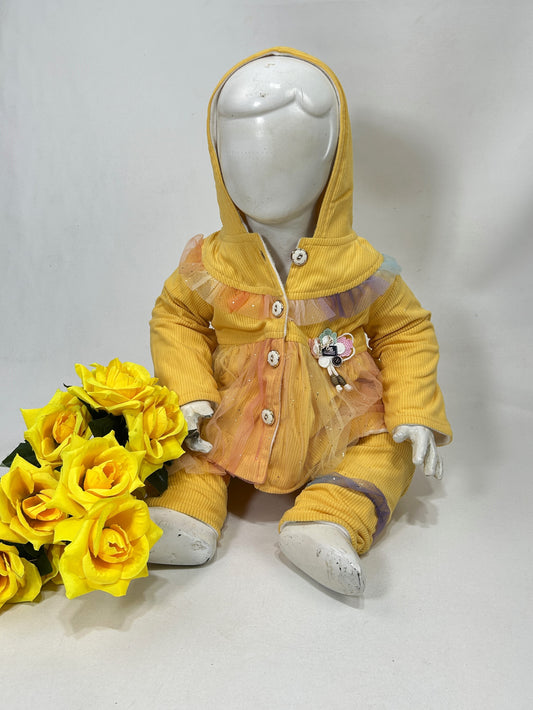 0Mth - 6Mth Yellow Baby Suit For Newborns BG NBS629