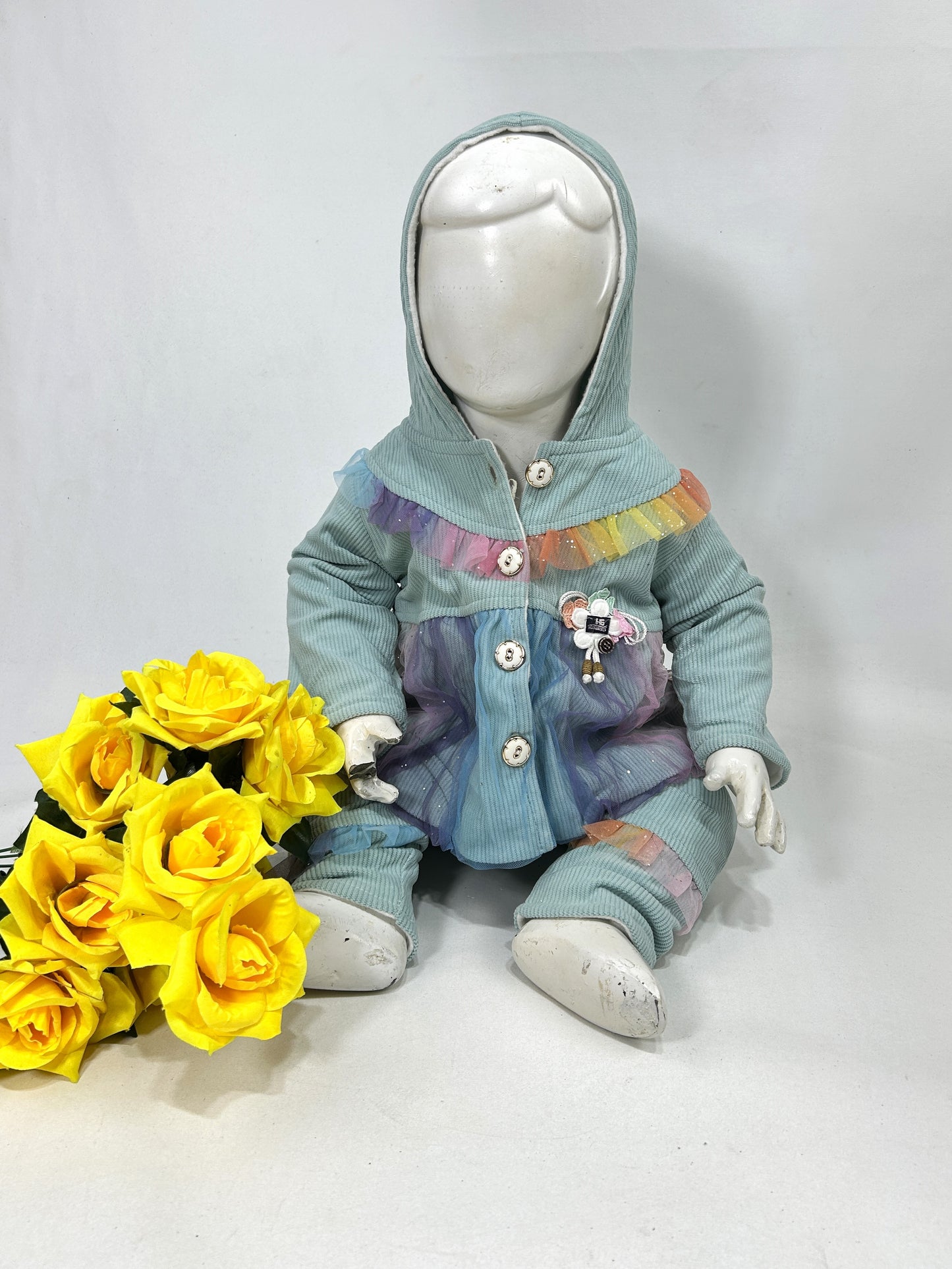 0Mth - 6Mth Blue Baby Suit For Newborns BG NBS630