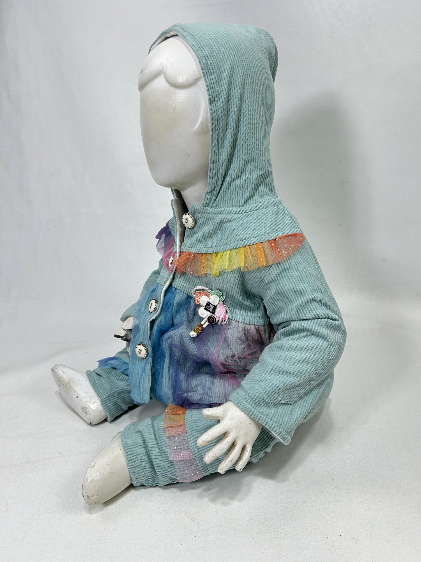 0Mth - 6Mth Blue Baby Suit For Newborns BG NBS630