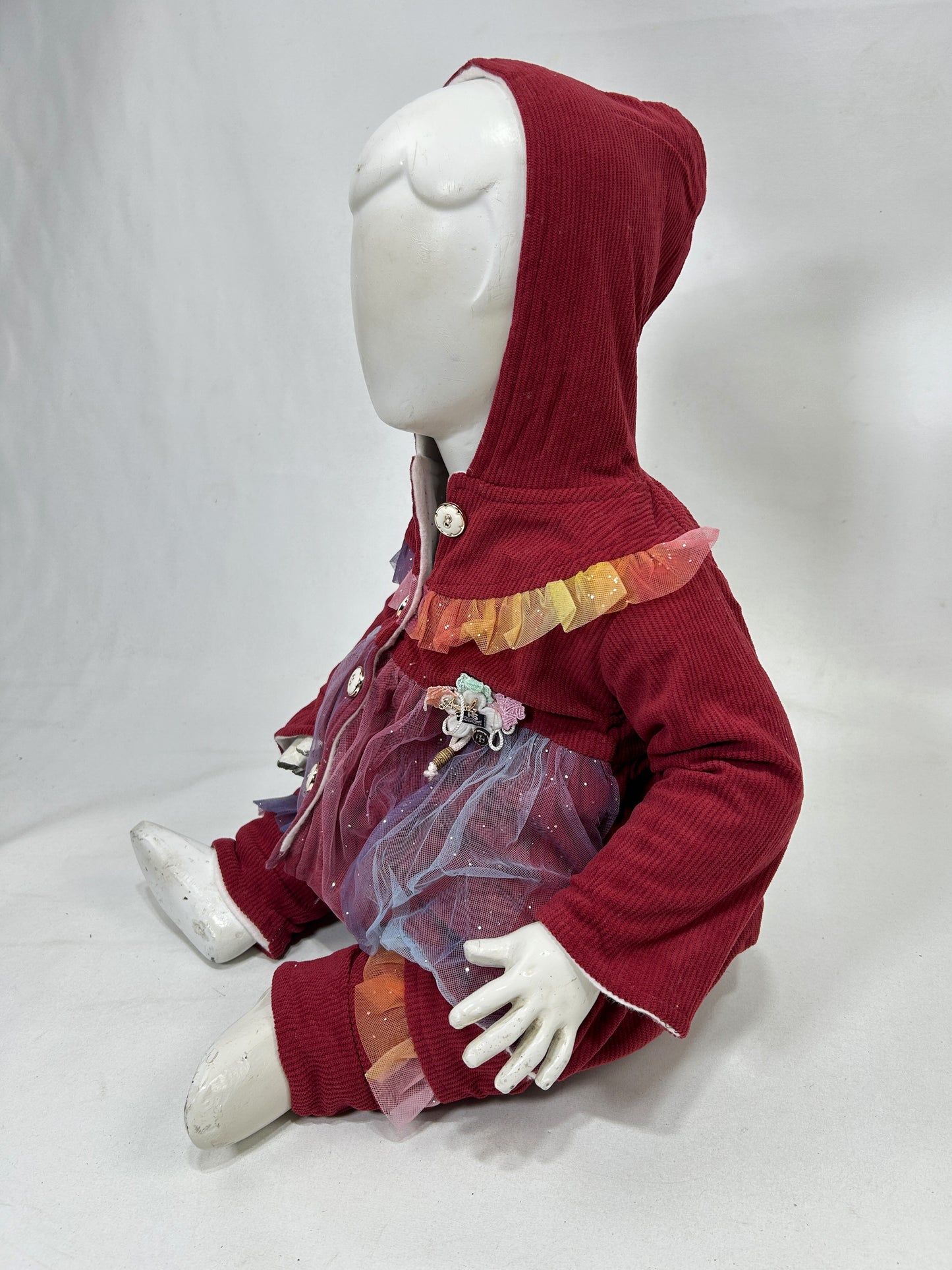 0Mth - 6Mth Maroon Baby Suit For Newborns BG NBS631