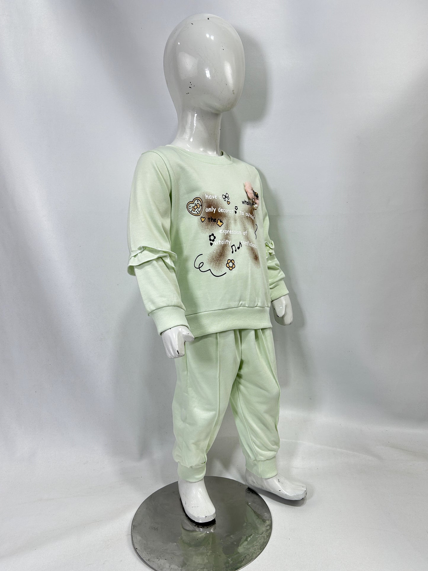 1Yr - 4Yrs Bow Green Suit For Girls BG GS297