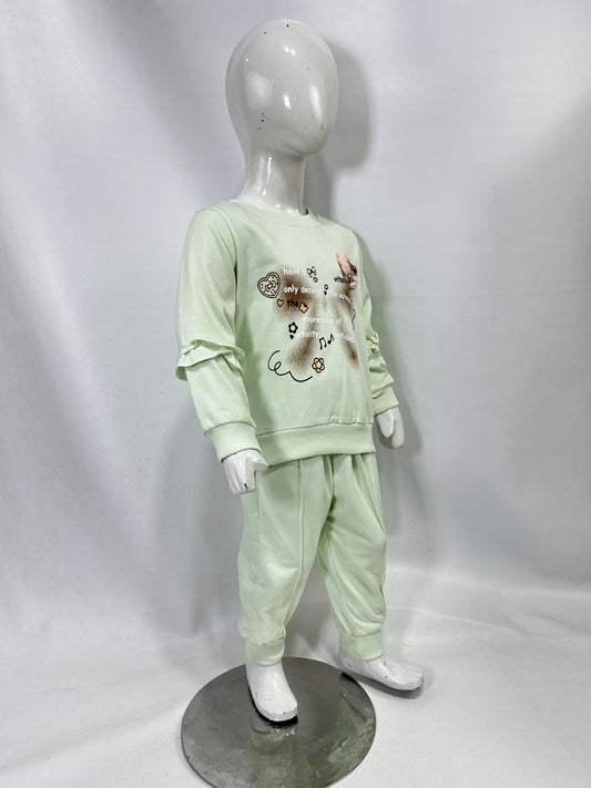 1Yr - 4Yrs Bow Green Suit For Girls BG GS297