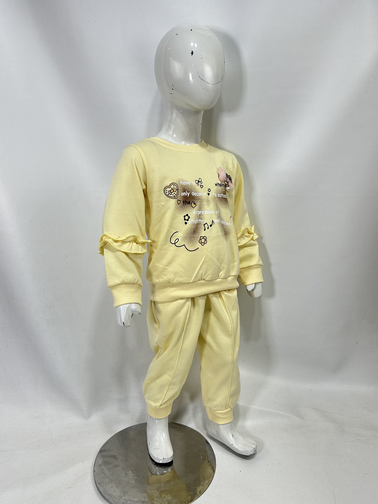 1Yr - 4Yrs Bow Yellow Suit For Girls BG GS299