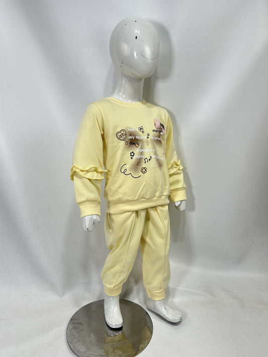 1Yr - 4Yrs Bow Yellow Suit For Girls BG GS299