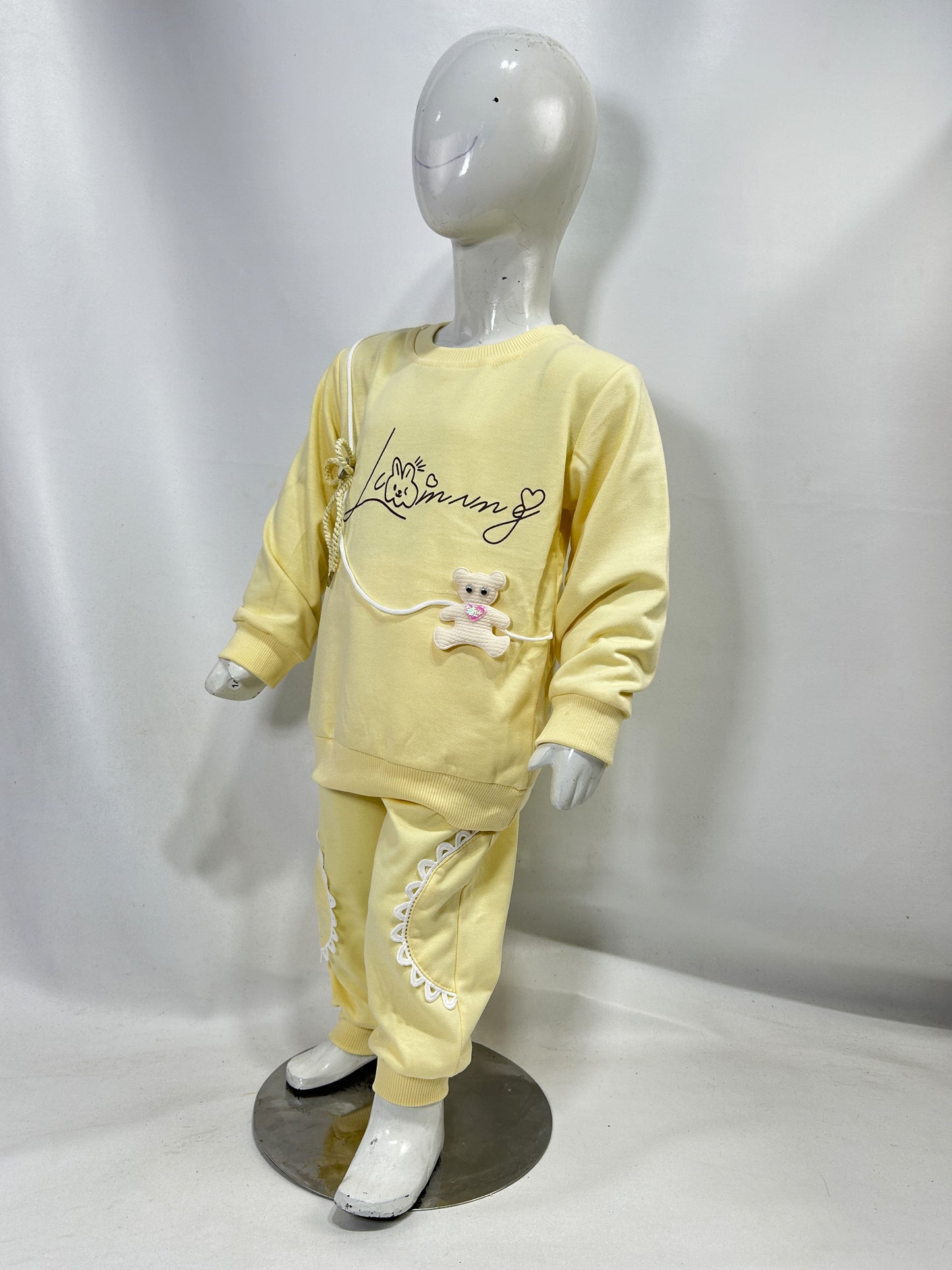 1Yr - 4Yrs Ted Yellow Suit For Girls BG GS300