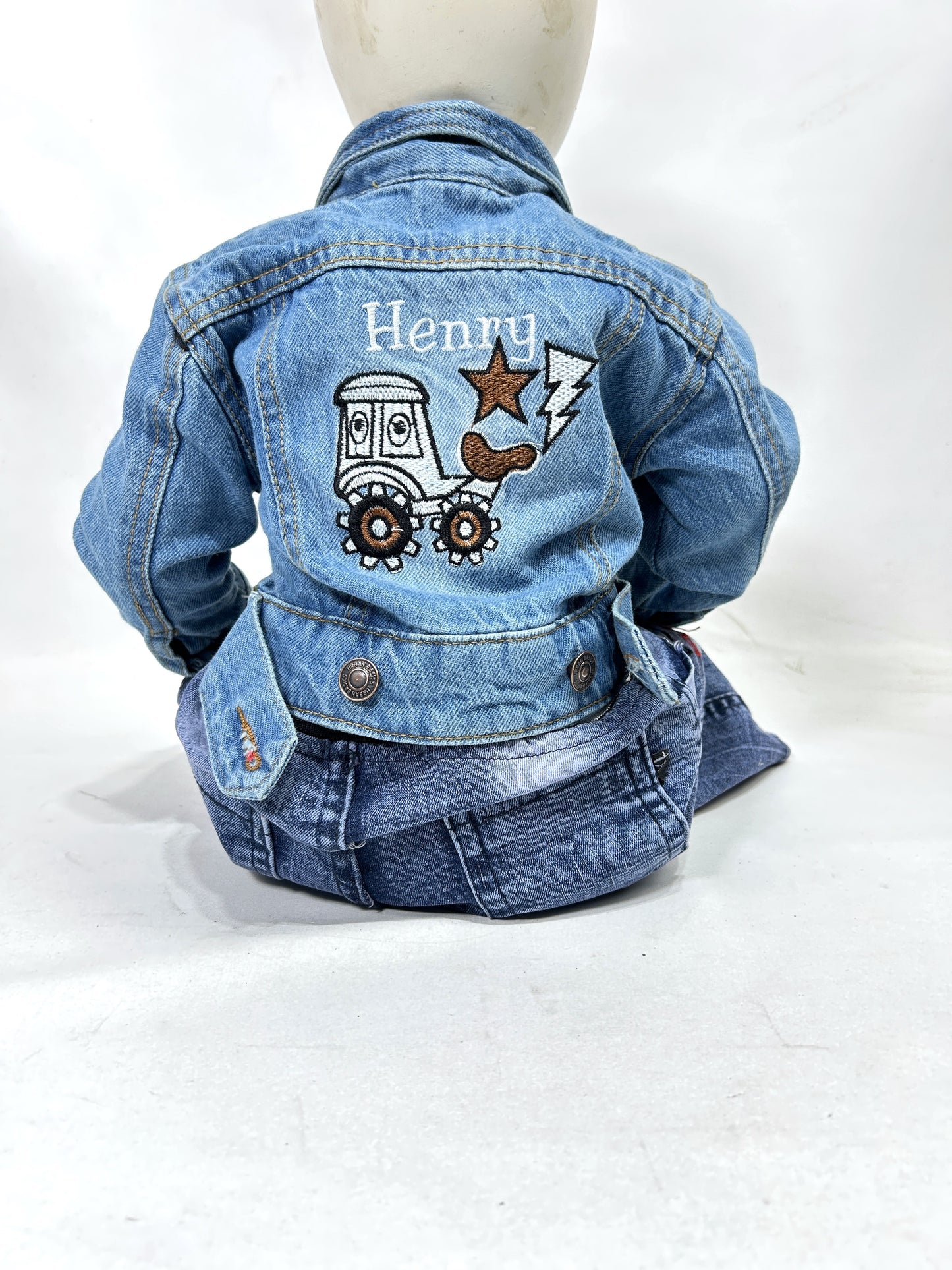 6Mth - 8Yrs Blue Denim Jacket For Kids KJ33