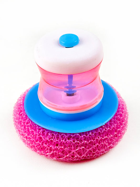 Scrubber with Soap Dispenser Pink KIT-39