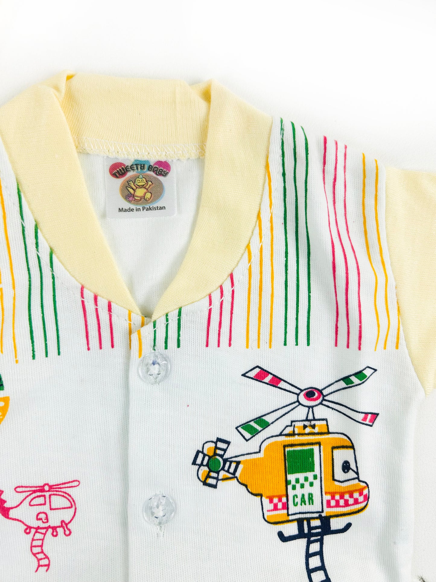 0Mth - 3Mth Helicopter Yellow  Baba Suit For Newborns NBS533