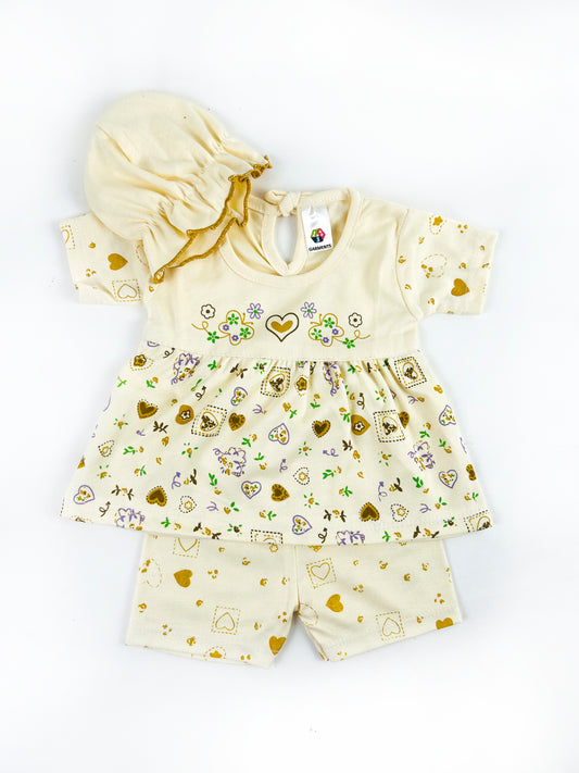 0Mth - 3Mth Peach Baby Suit For Newborns NBS544