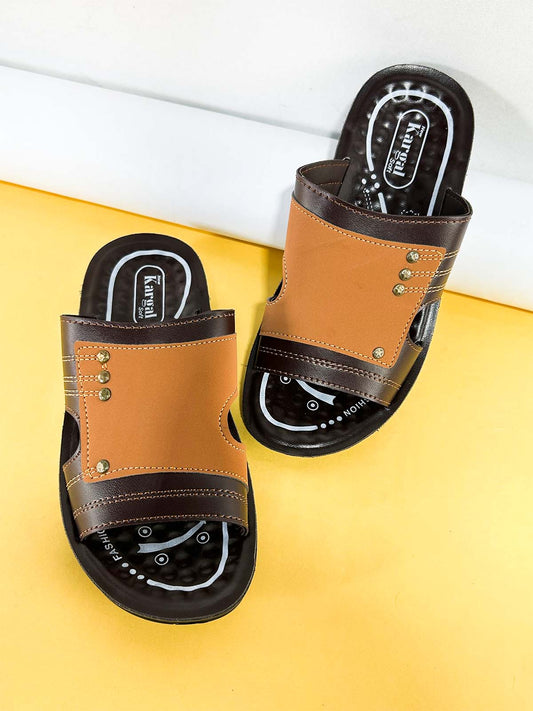 Brown Casual Slippers for Men MC127