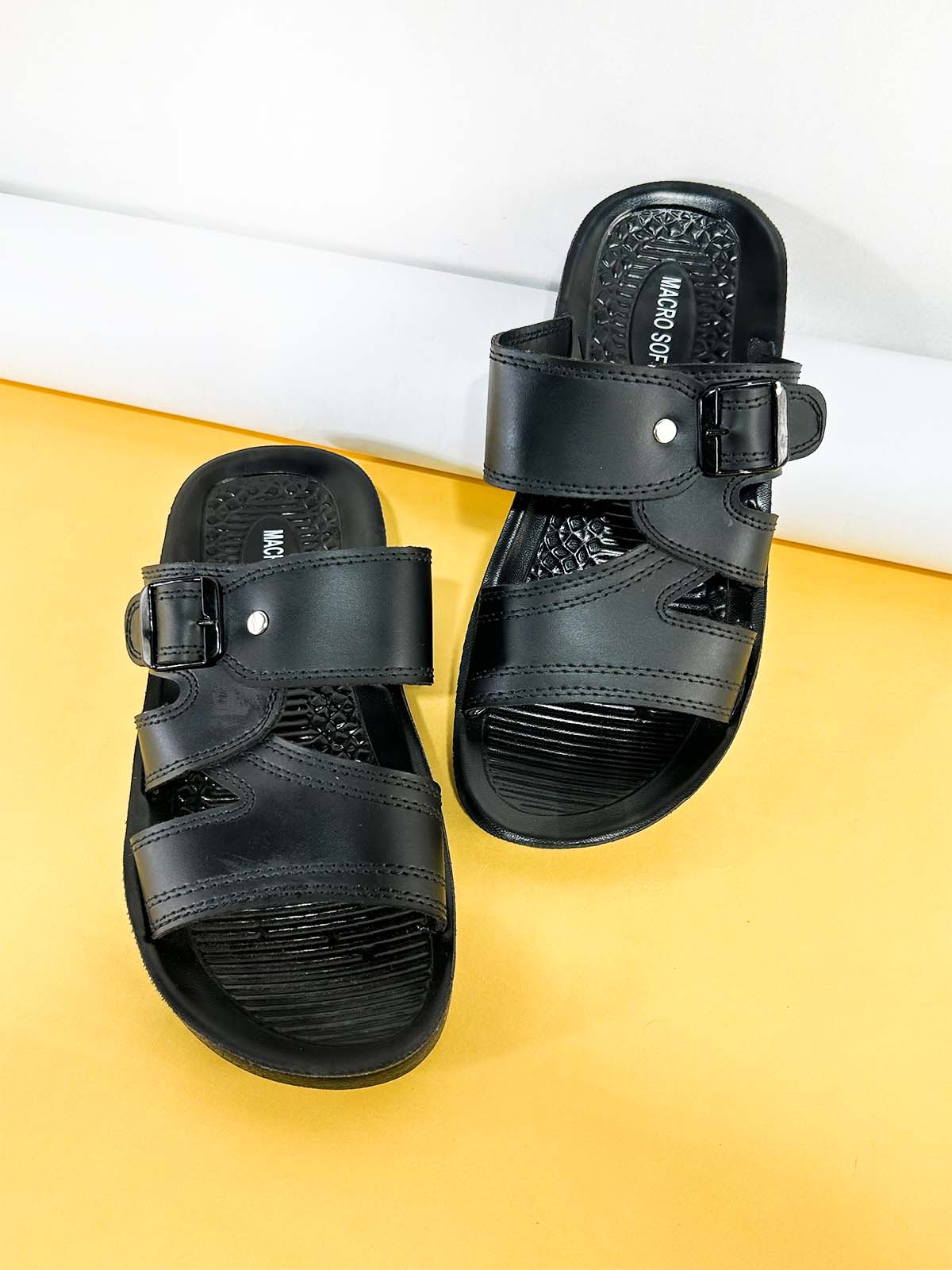 Black Casual Slippers for Men MC129
