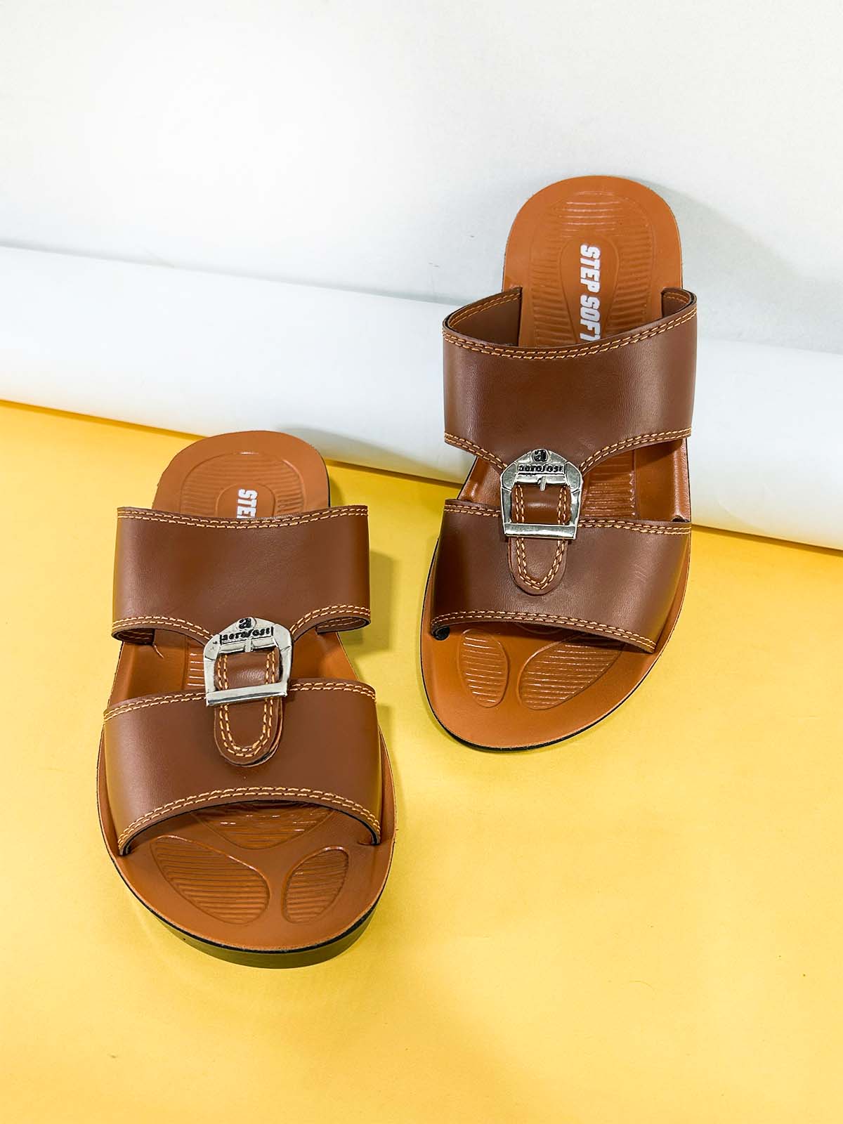 Brown Casual Slippers for Men MC134