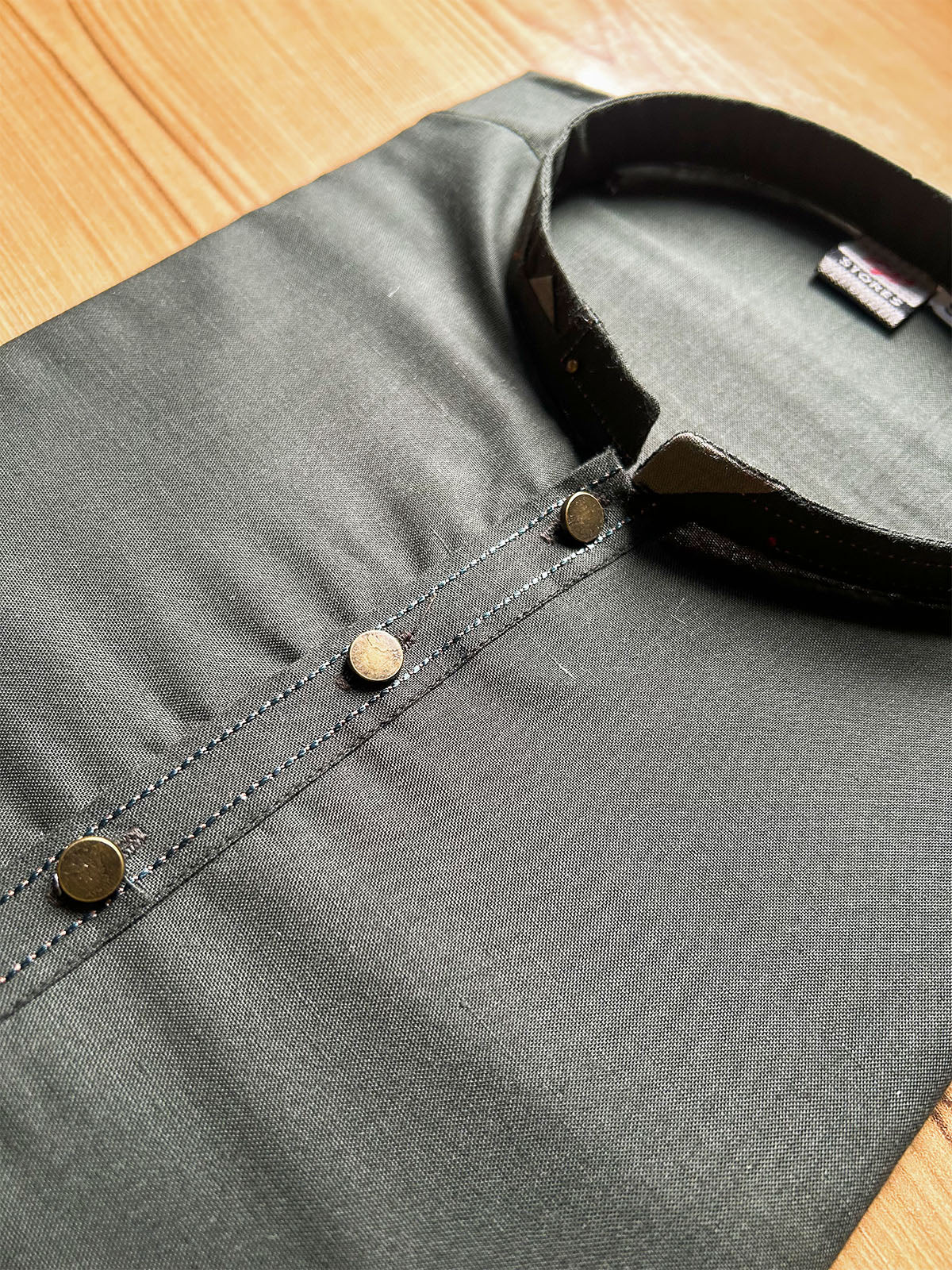 Plain Sherwani Collar Kurta for Men MK54