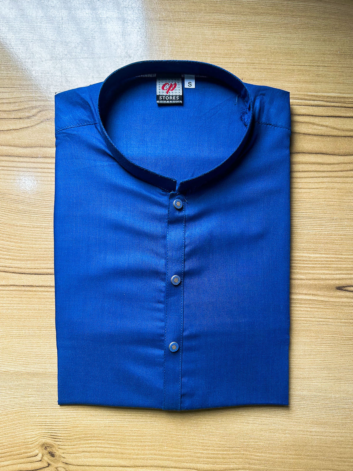 Plain Sherwani Collar Kurta for Men MK55