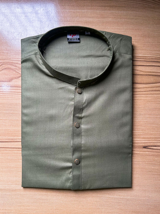 Plain Sherwani Collar Kurta for Men MK56