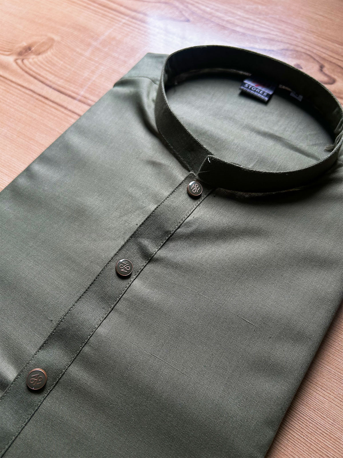 Plain Sherwani Collar Kurta for Men MK56