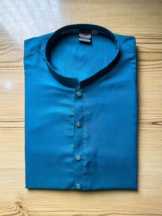Plain Sherwani Collar Kurta for Men MK58