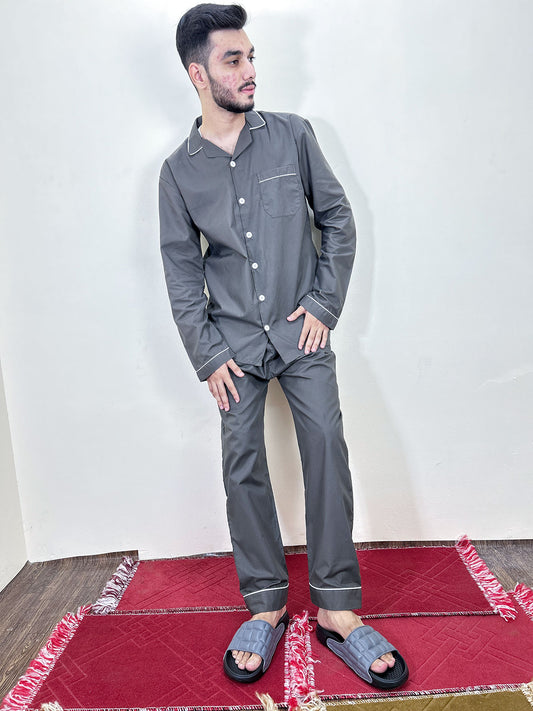 Charcoal Night Suit For Men MNS18