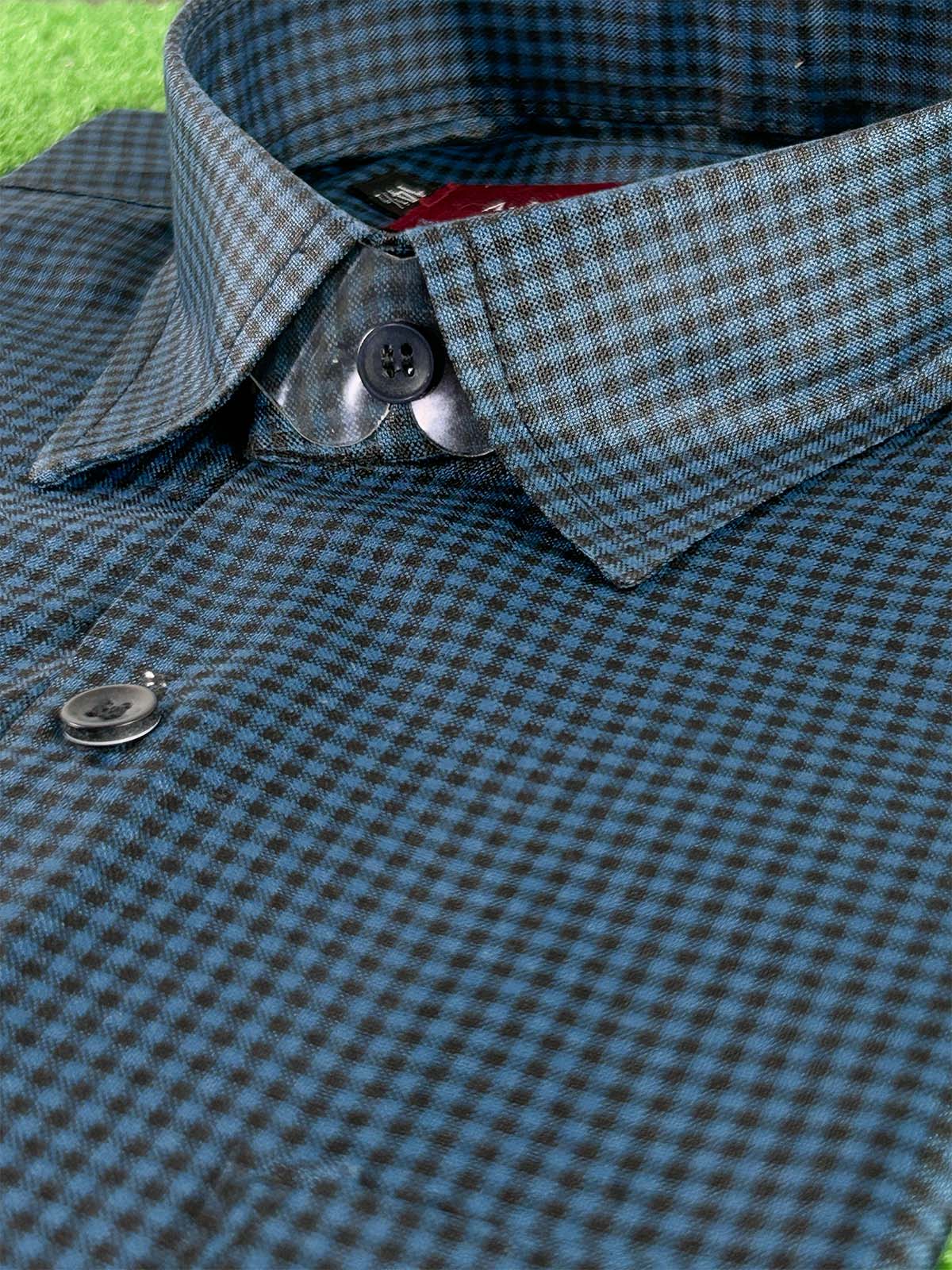 GB Checks Formal Dress Shirt For Men MFS388