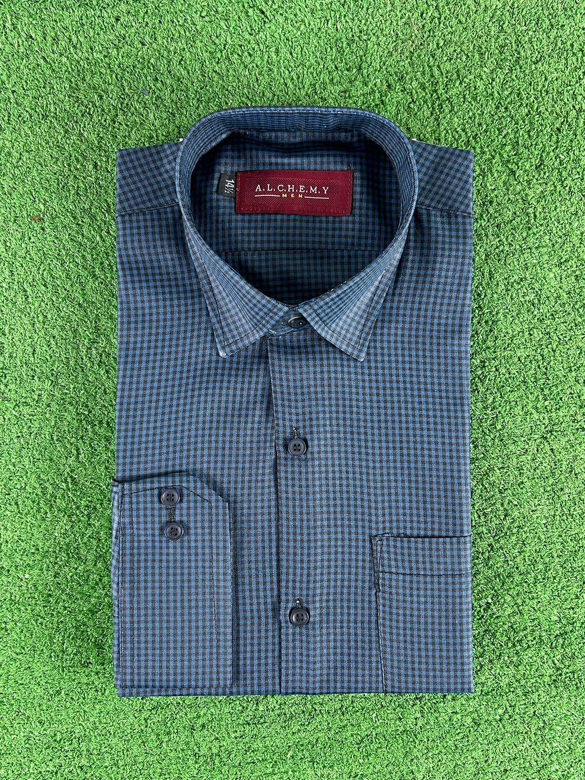 GB Checks Formal Dress Shirt For Men MFS388