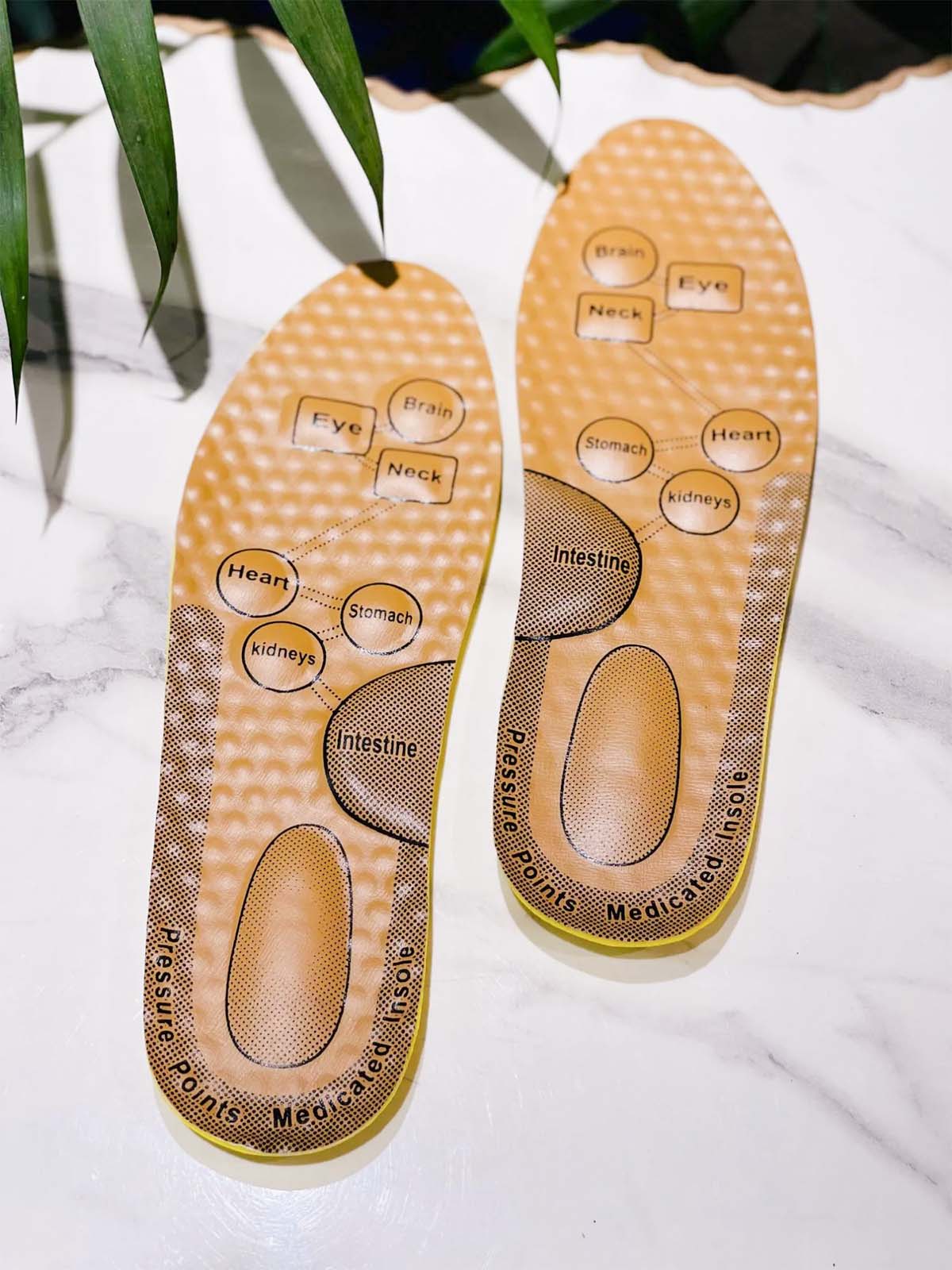 Medicated Insole with Pressure Points for Foot Comfort and Health