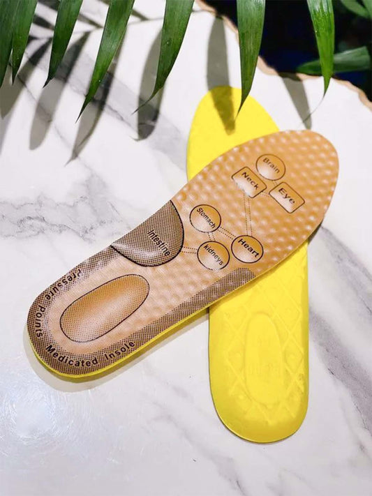 Medicated Insole with Pressure Points for Foot Comfort and Health