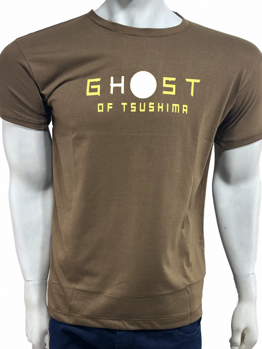 Sand Brown Ghost T-Shirt For Men MTS376
