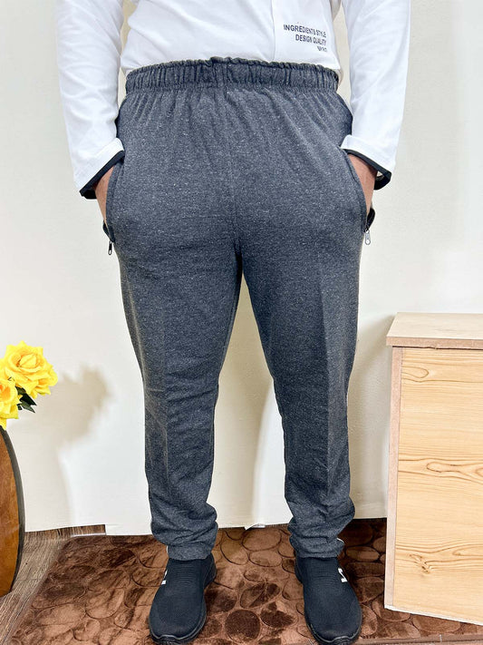Charcoal Plain Trouser For Men HG MT211